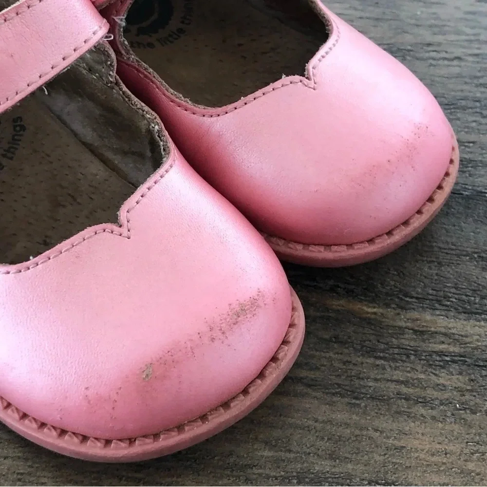 Livie & Luca baby size 5 Pink Pearl‎ Mary Jane Shoes Velcro Dressy Party School